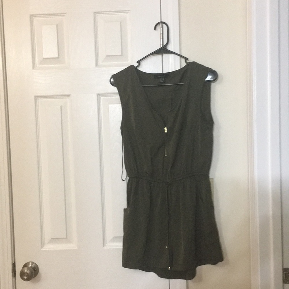 Gold accented romper